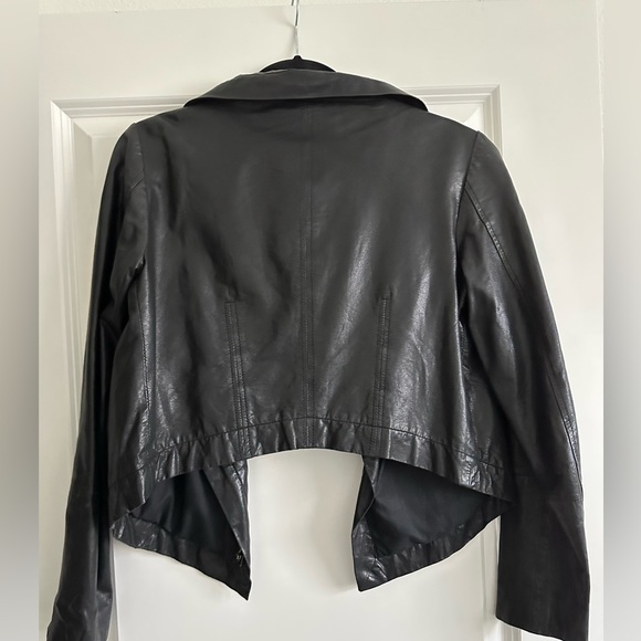 Lamb & flag cropped leather jacket size M - Picture 2 of 3
